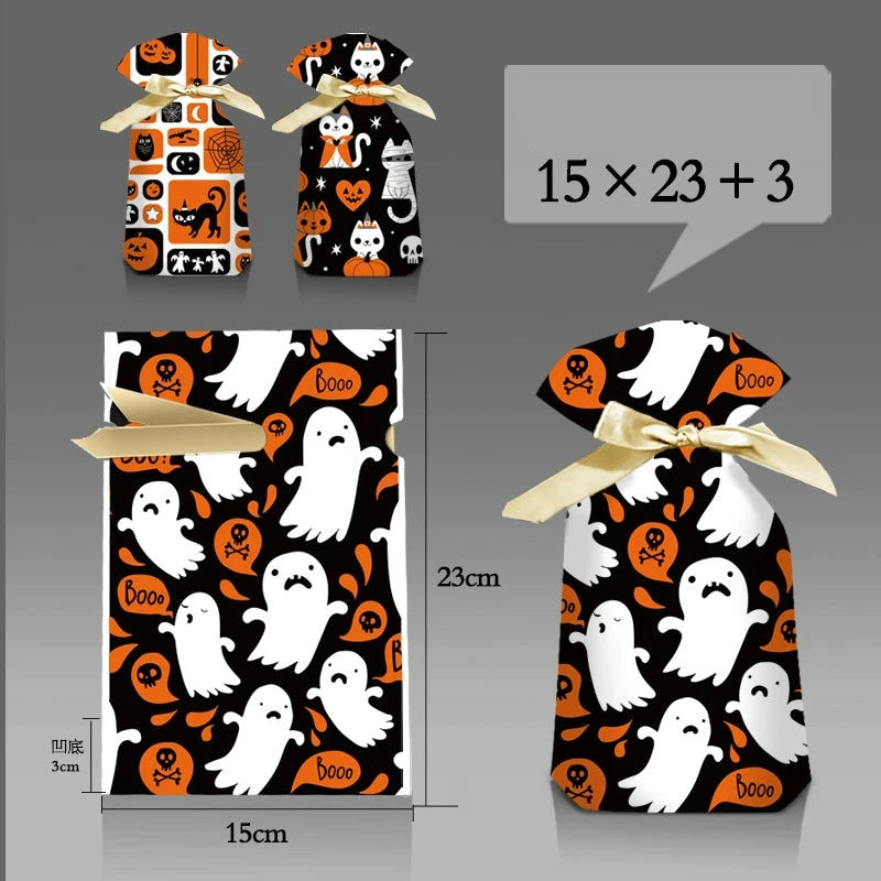 Halloween Bunny Ears Pumpkin Candy Bag