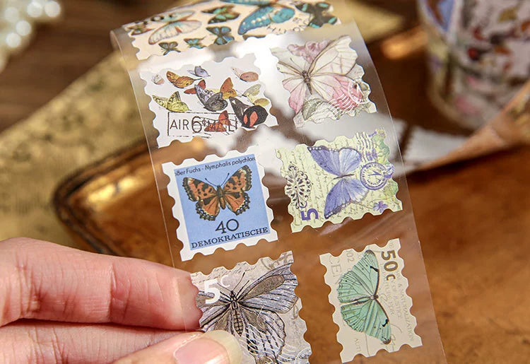 Vintage Stamp Sticker Atelier - Elevate Your Creative Expression with Timeless Botanical Charm