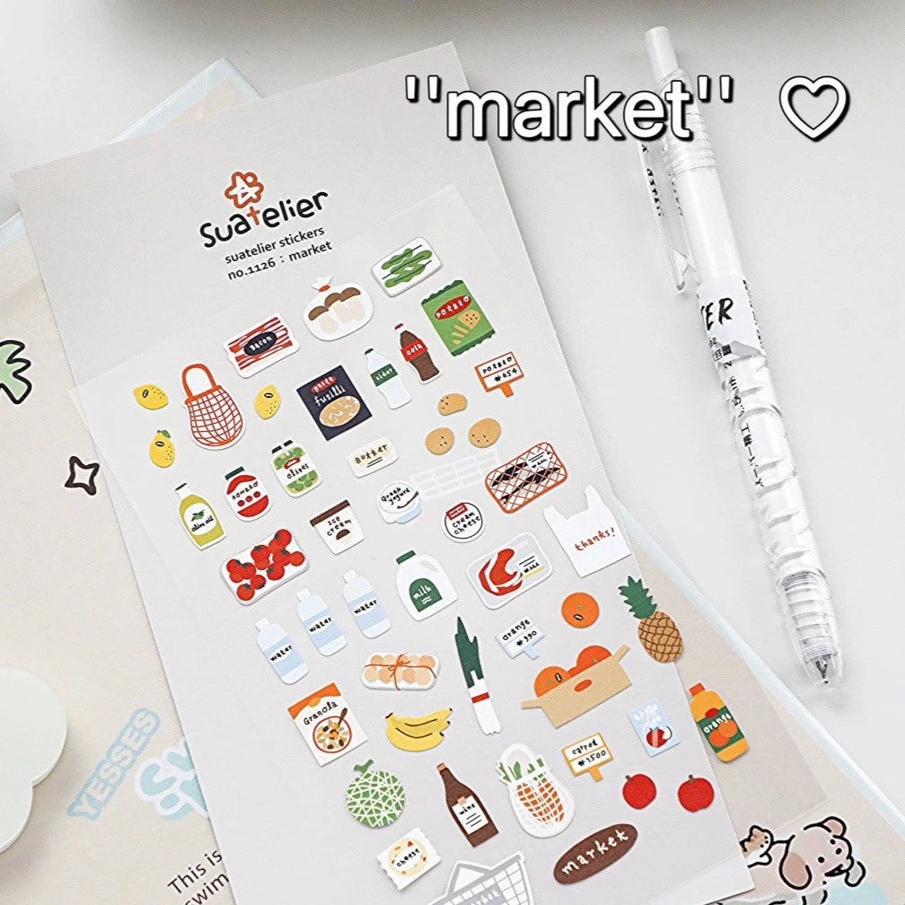 Korea BONITO Adorable Cat Life Stickers | Cute and Lovable Daily Cat Moments for Decoration