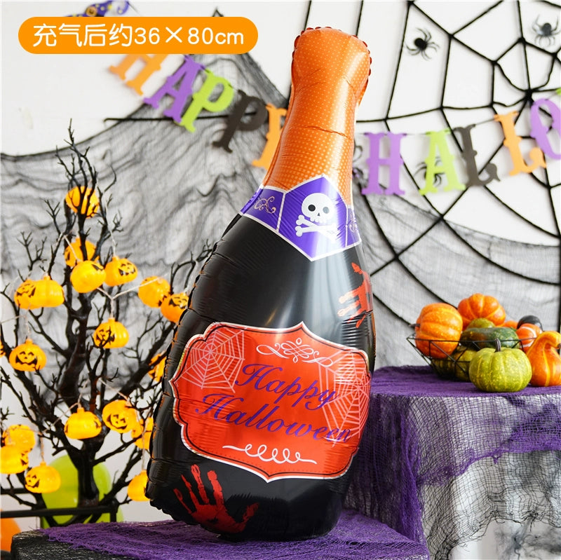 Halloween Hand-Held Aluminum Foil Balloons