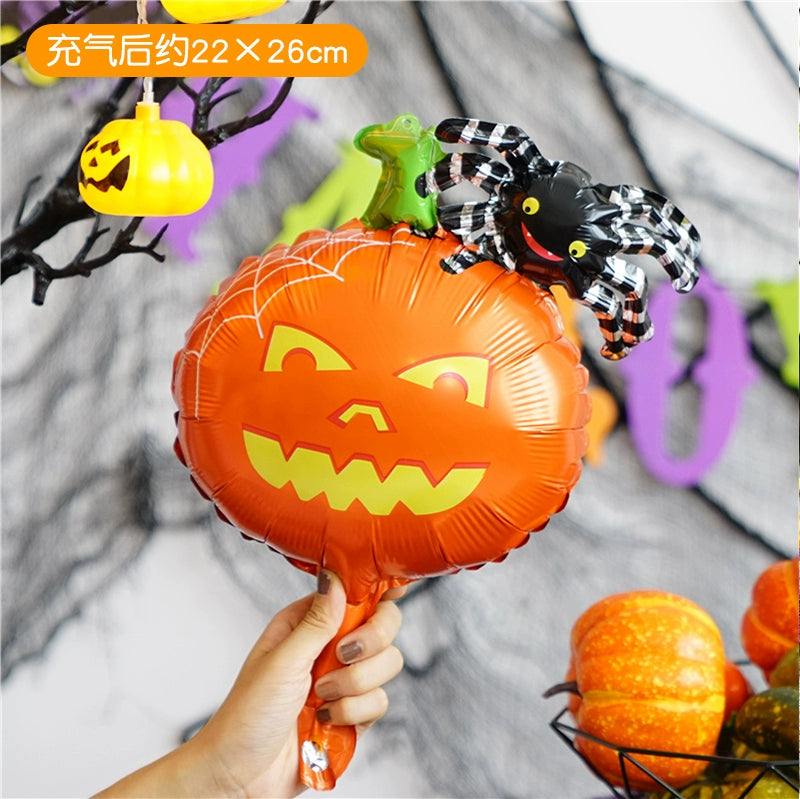 Halloween Hand-Held Aluminum Foil Balloons