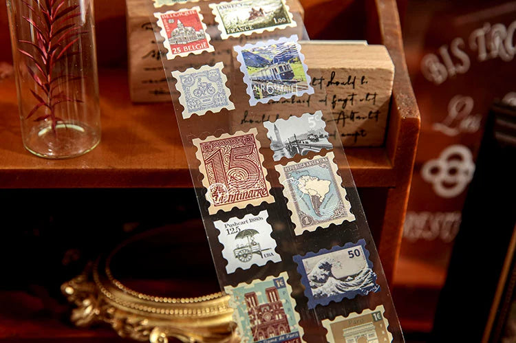 Vintage Stamp Sticker Atelier - Elevate Your Creative Expression with Timeless Botanical Charm