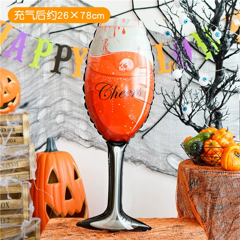 Halloween Hand-Held Aluminum Foil Balloons
