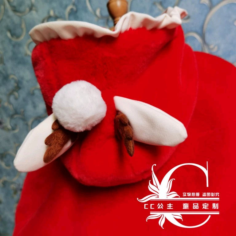 Cute Plush Shawl Cloak for Kids