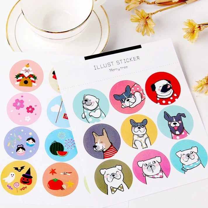 Adorable Critter Stickers - Whimsical Waterproof Decals for Endless Creativity