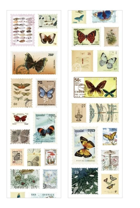 Vintage Stamp Sticker Atelier - Elevate Your Creative Expression with Timeless Botanical Charm