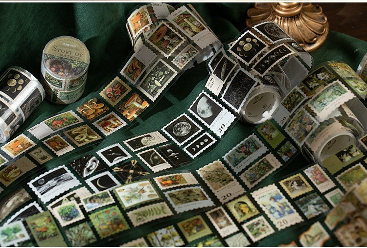 Vintage Stamp Sticker Atelier - Elevate Your Creative Expression with Timeless Botanical Charm