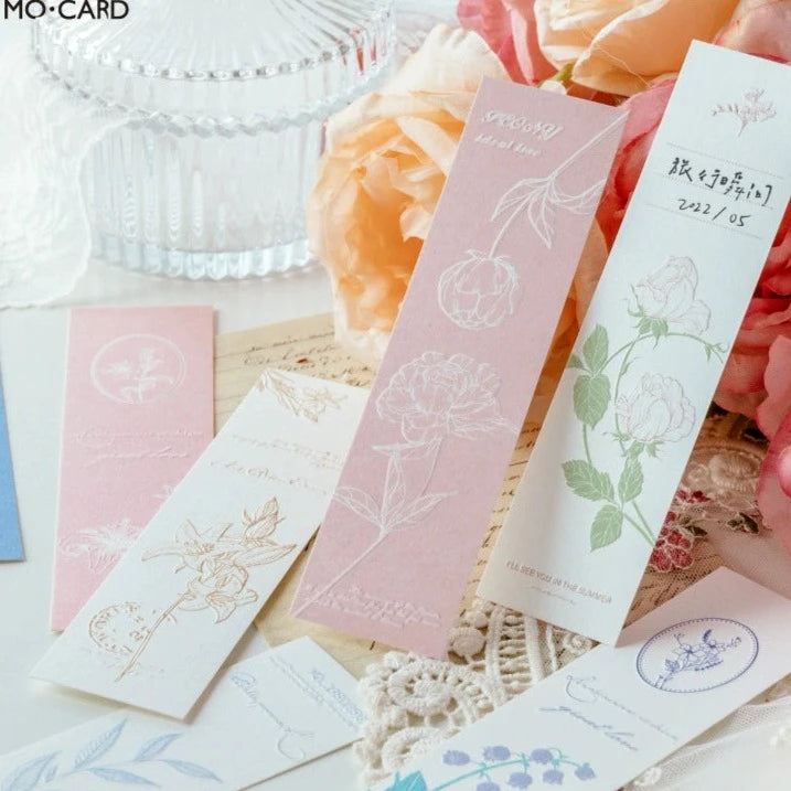 Vintage Charm' - 3D Relief Bookmark Card Collection