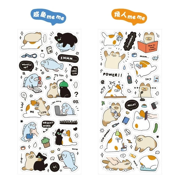 Purrfectly Adorable Cat Sticker Collection