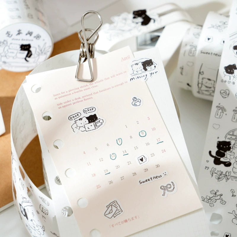 Monochrome Meow Sticker Set