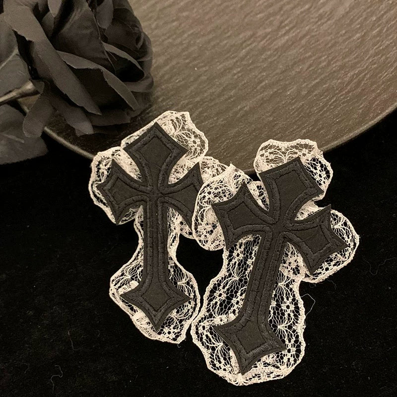 Gothic Lace Cross Eye Patch