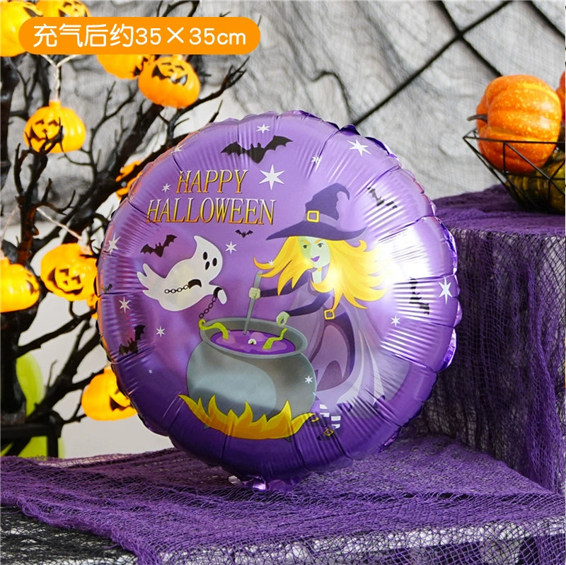 Halloween Hand-Held Aluminum Foil Balloons