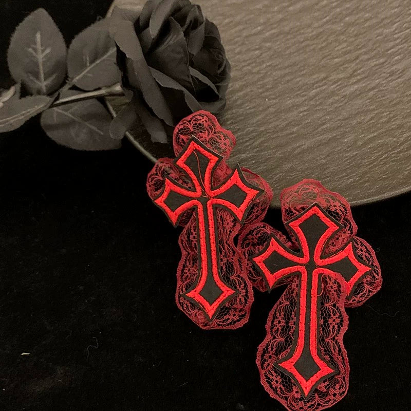 Gothic Lace Cross Eye Patch