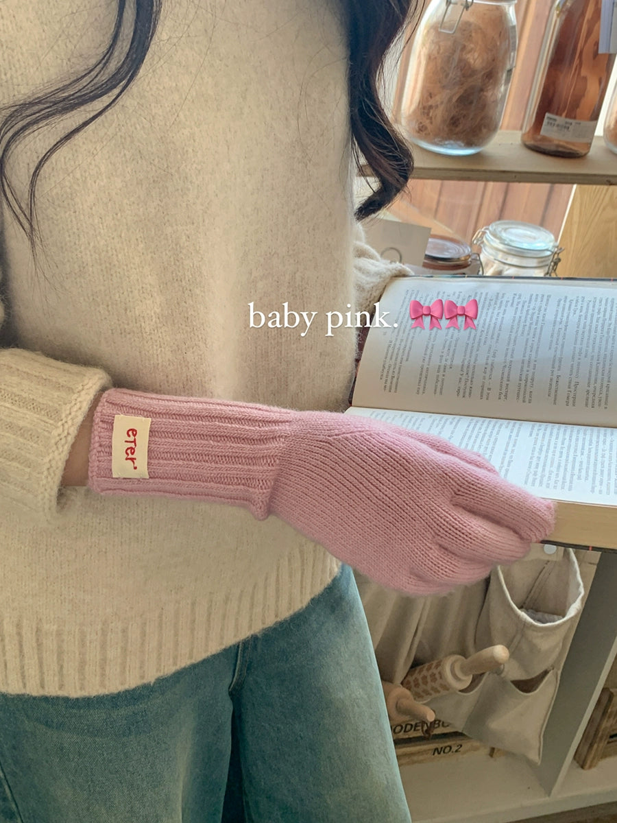 Rabbit Down Blend Wool Knitted Gloves Stylish Warmth for Every Winter Adventure