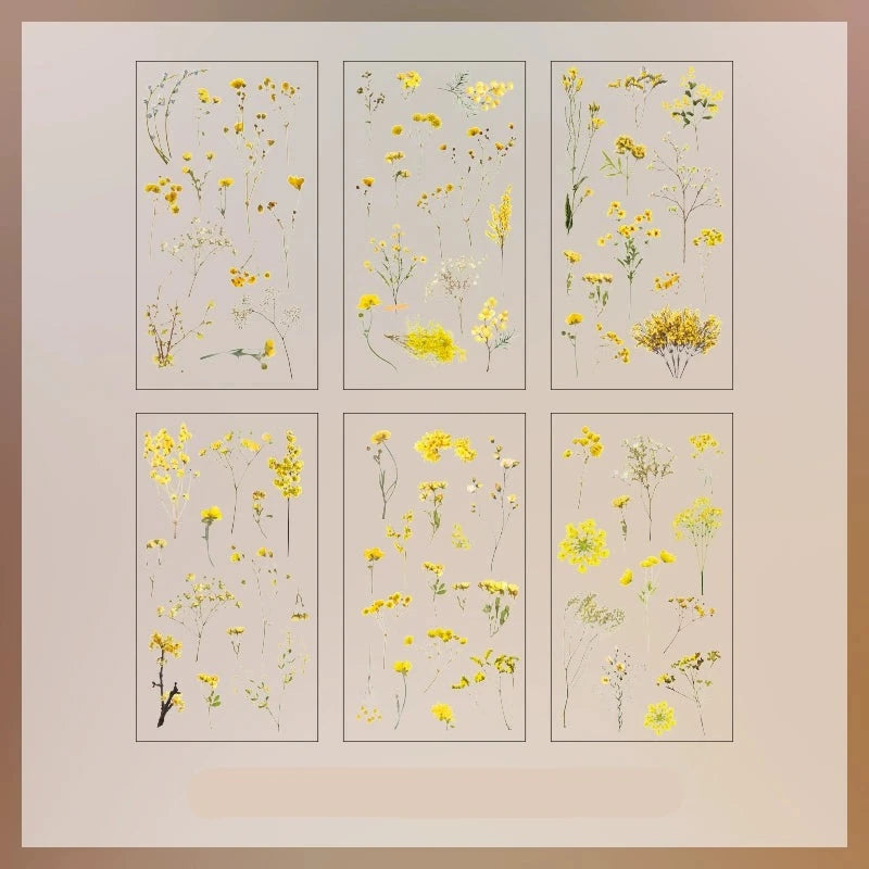 Small Fresh Nature - Enchanting Vintage Floral Stickers for Captivating DIY Projects
