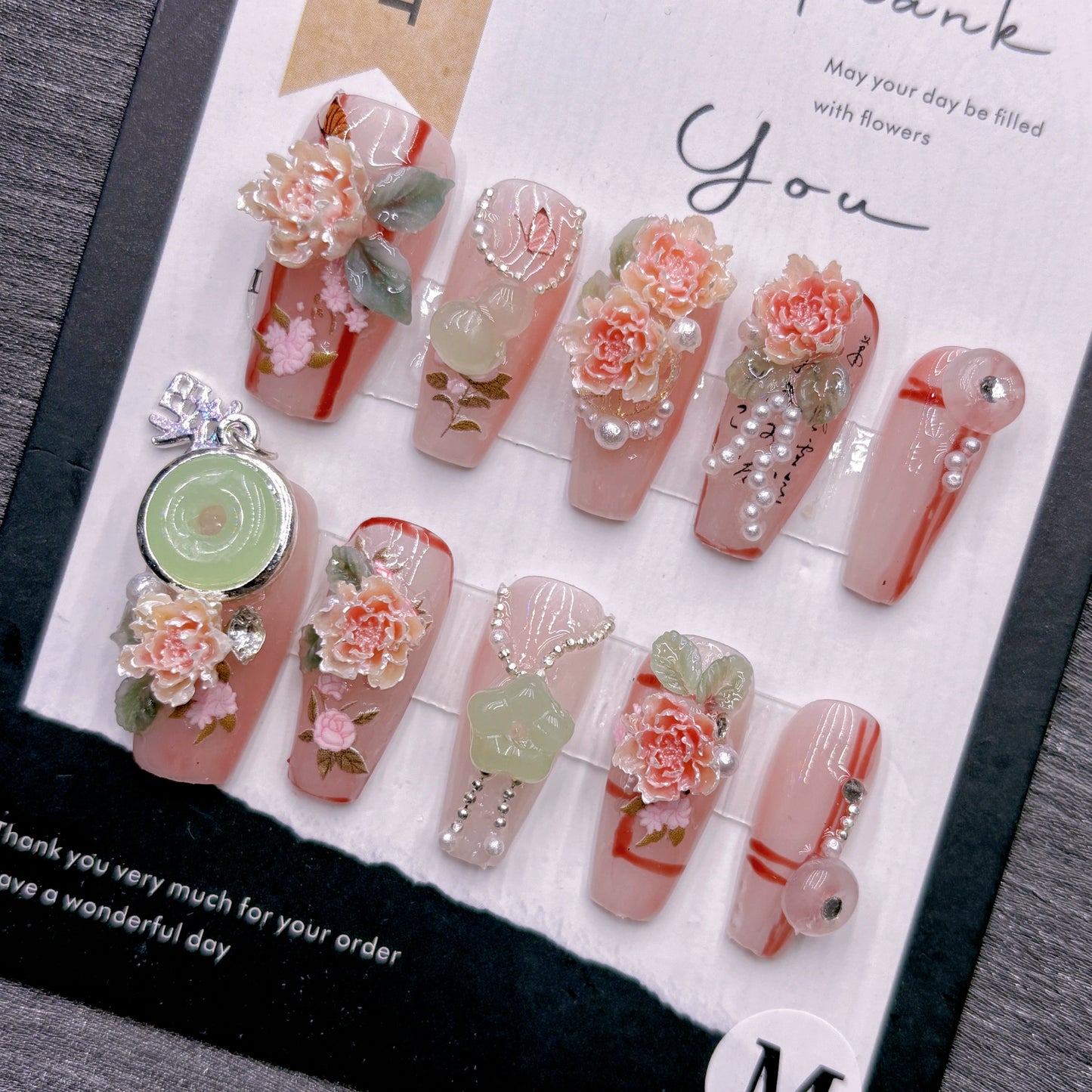 Oriental mode Nail Art - High-End Light Luxury Design