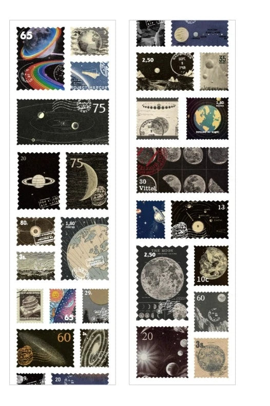 Vintage Stamp Sticker Atelier - Elevate Your Creative Expression with Timeless Botanical Charm