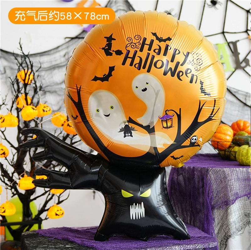 Halloween Hand-Held Aluminum Foil Balloons