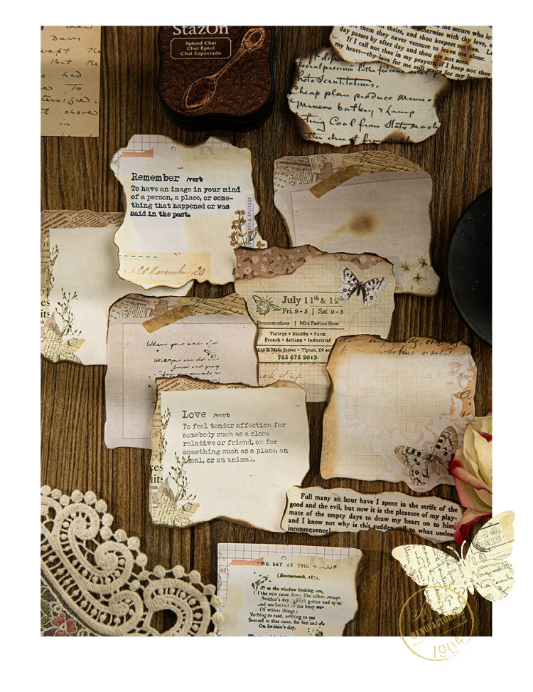 Vintage Charm - Retro-Inspired Sticky Note Memo Pad Collection
