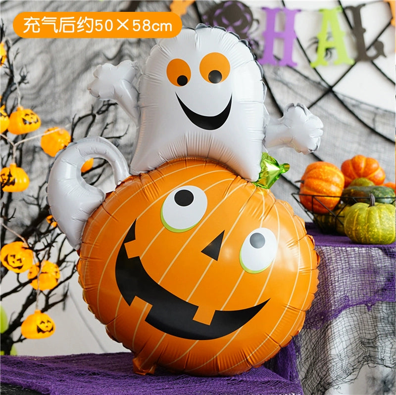Halloween Hand-Held Aluminum Foil Balloons