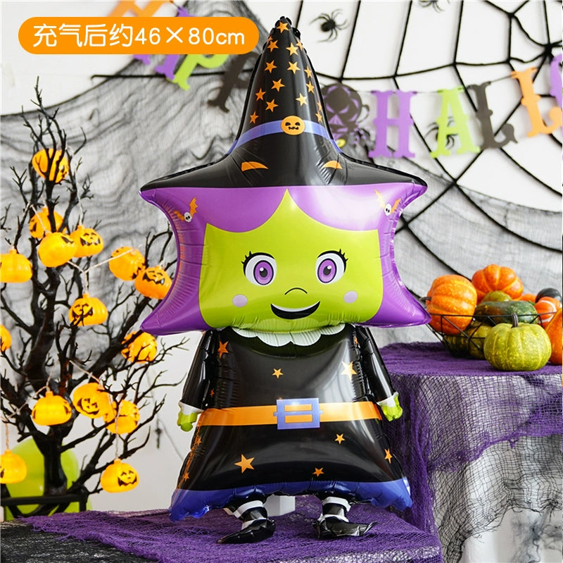 Halloween Hand-Held Aluminum Foil Balloons
