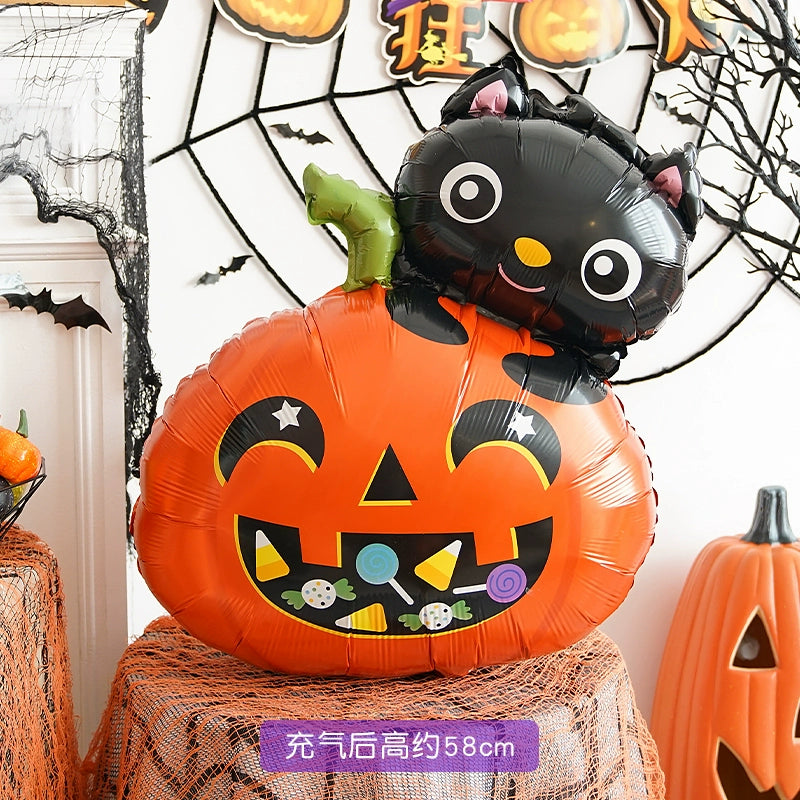 Halloween Hand-Held Aluminum Foil Balloons