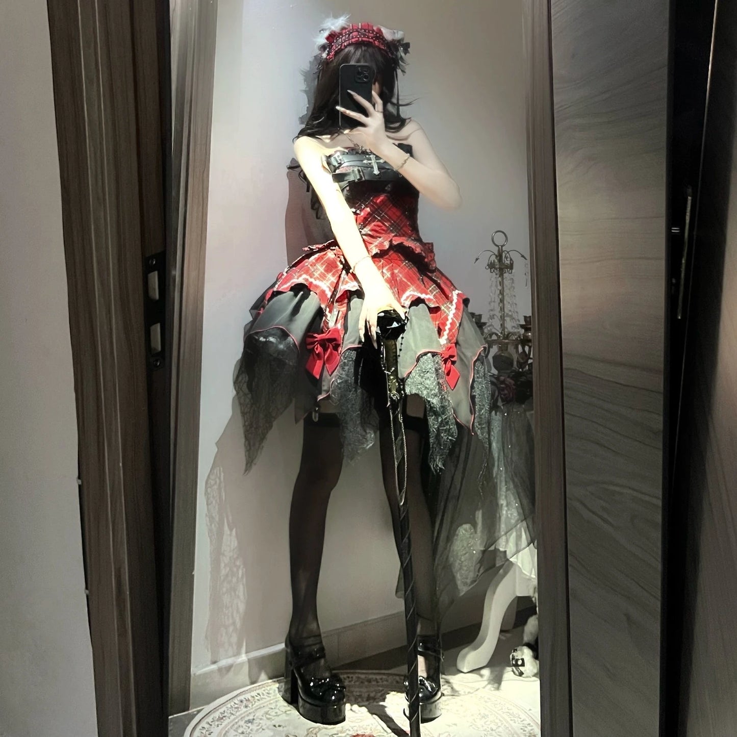 Sweet & Spicy Yabi Style Bandeau Top & Irregular Skirt Suit