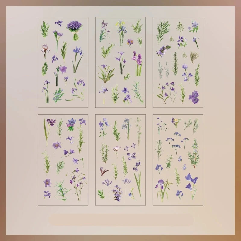 Small Fresh Nature - Enchanting Vintage Floral Stickers for Captivating DIY Projects