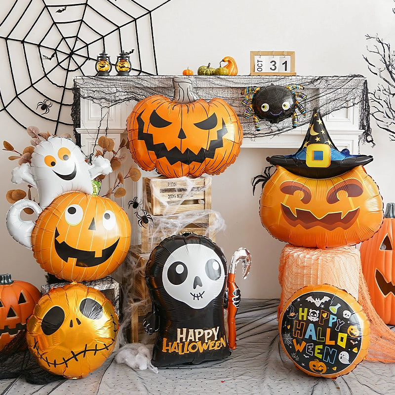 Halloween Hand-Held Aluminum Foil Balloons