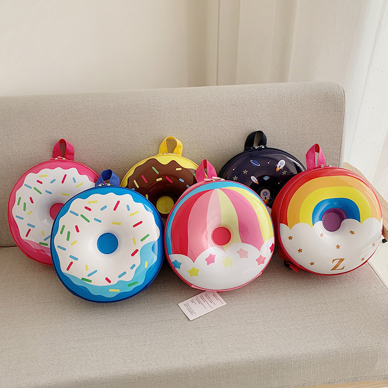 Donut Eggshell Bag - Cartoon Kids Backpack for Kindergarten