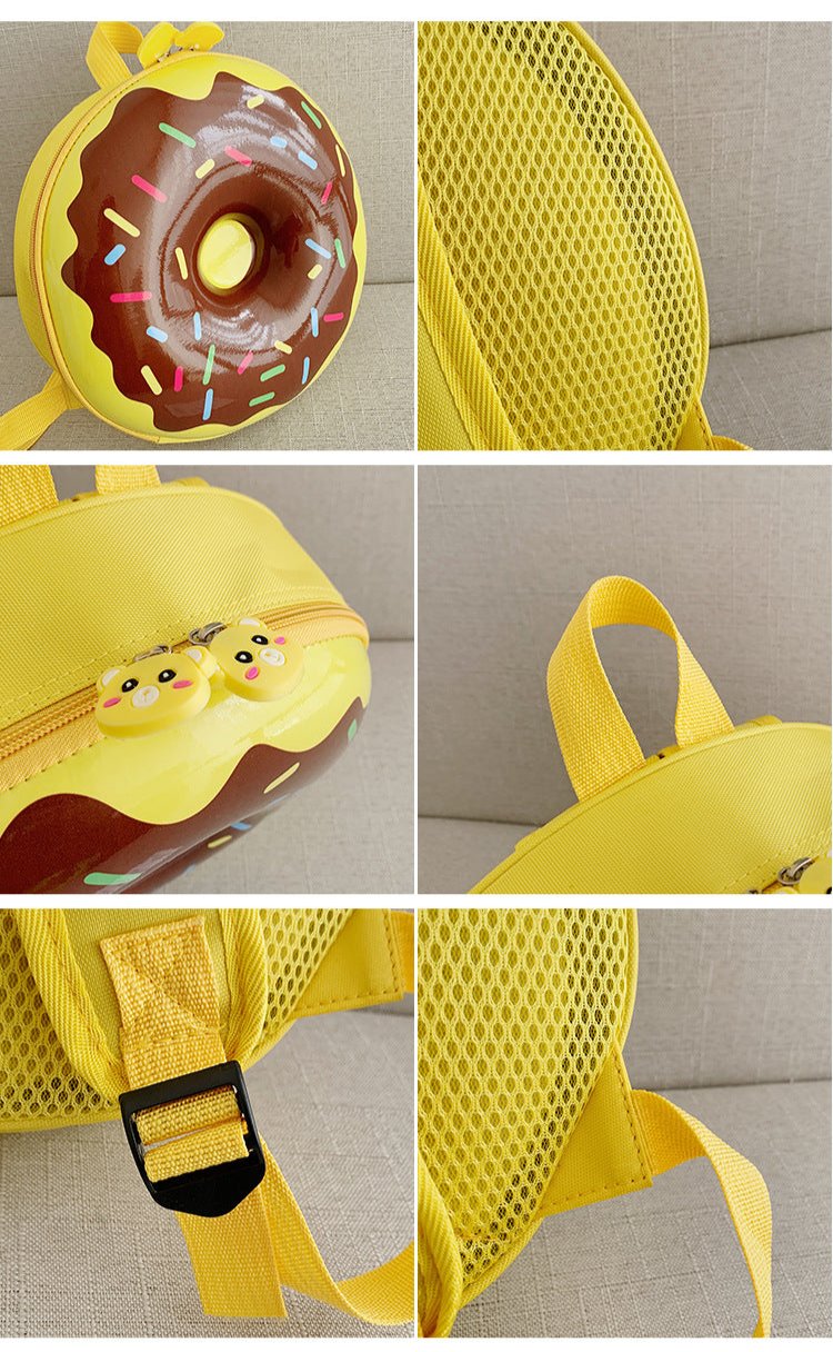 Donut Eggshell Bag - Cartoon Kids Backpack for Kindergarten
