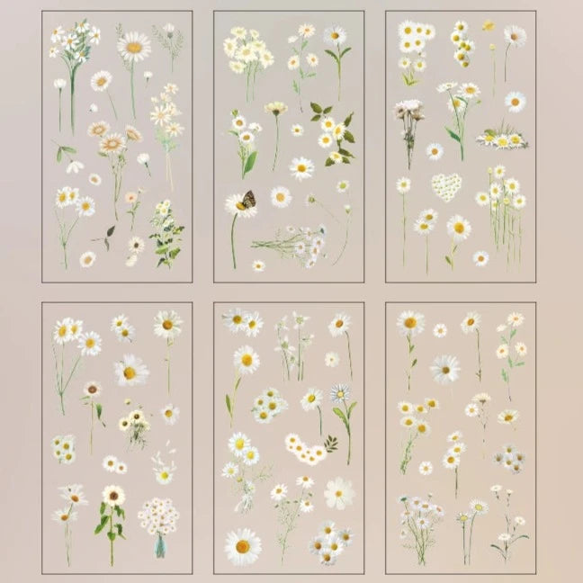 Small Fresh Nature - Enchanting Vintage Floral Stickers for Captivating DIY Projects