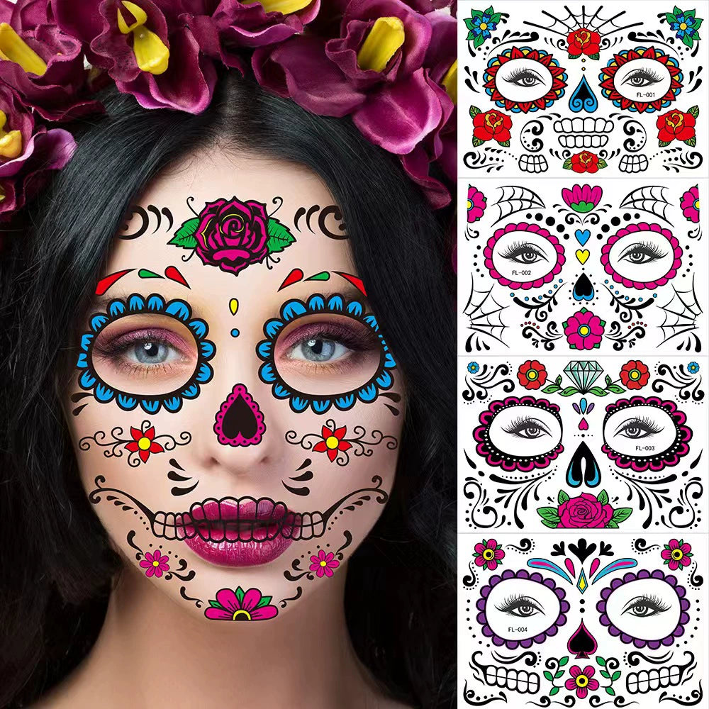 Glow-in-the-Dark Halloween Tattoo Stickers