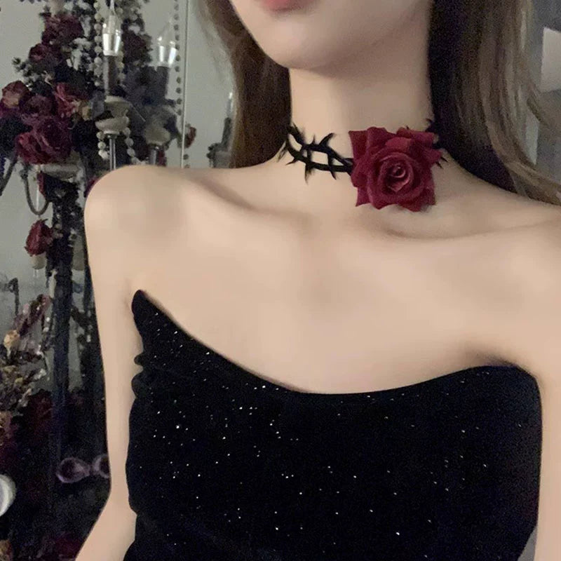 Fallen Angel Black Hair Ornament with Bow and Veil