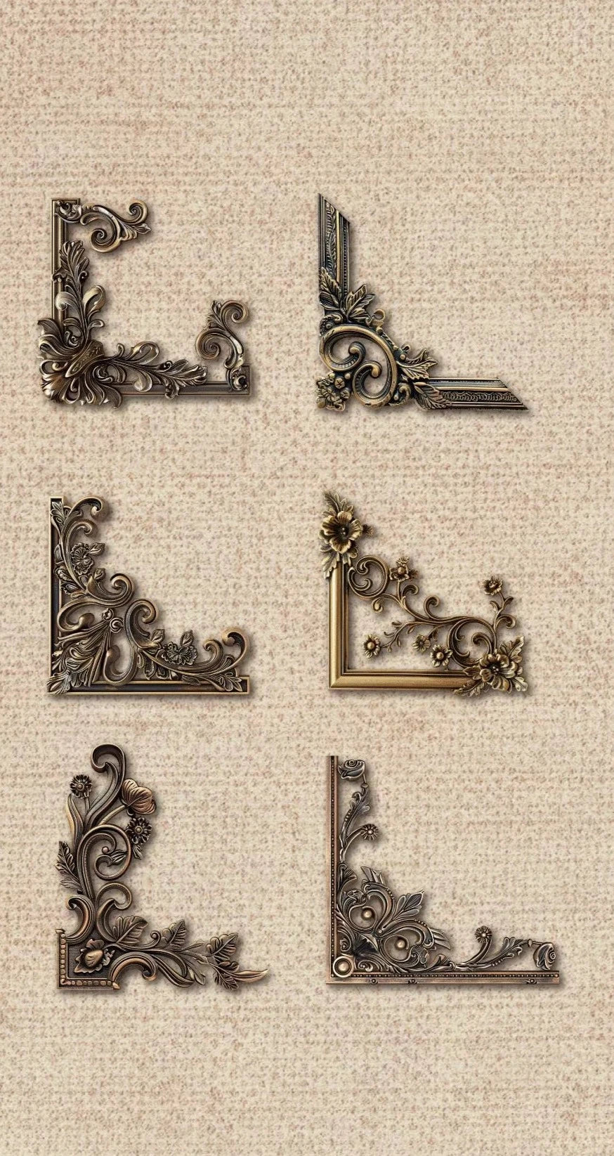 Gilded Art Deco Stickers - Elevate Your Creations with Timeless Elegance
