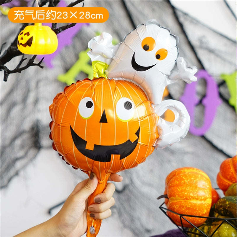 Halloween Hand-Held Aluminum Foil Balloons