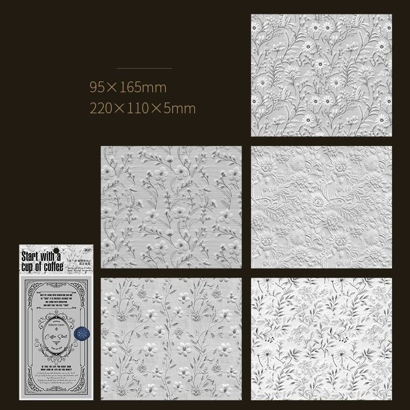 Vintage Embossed Collage Paper - Elevate Your Creations with Timeless Allure