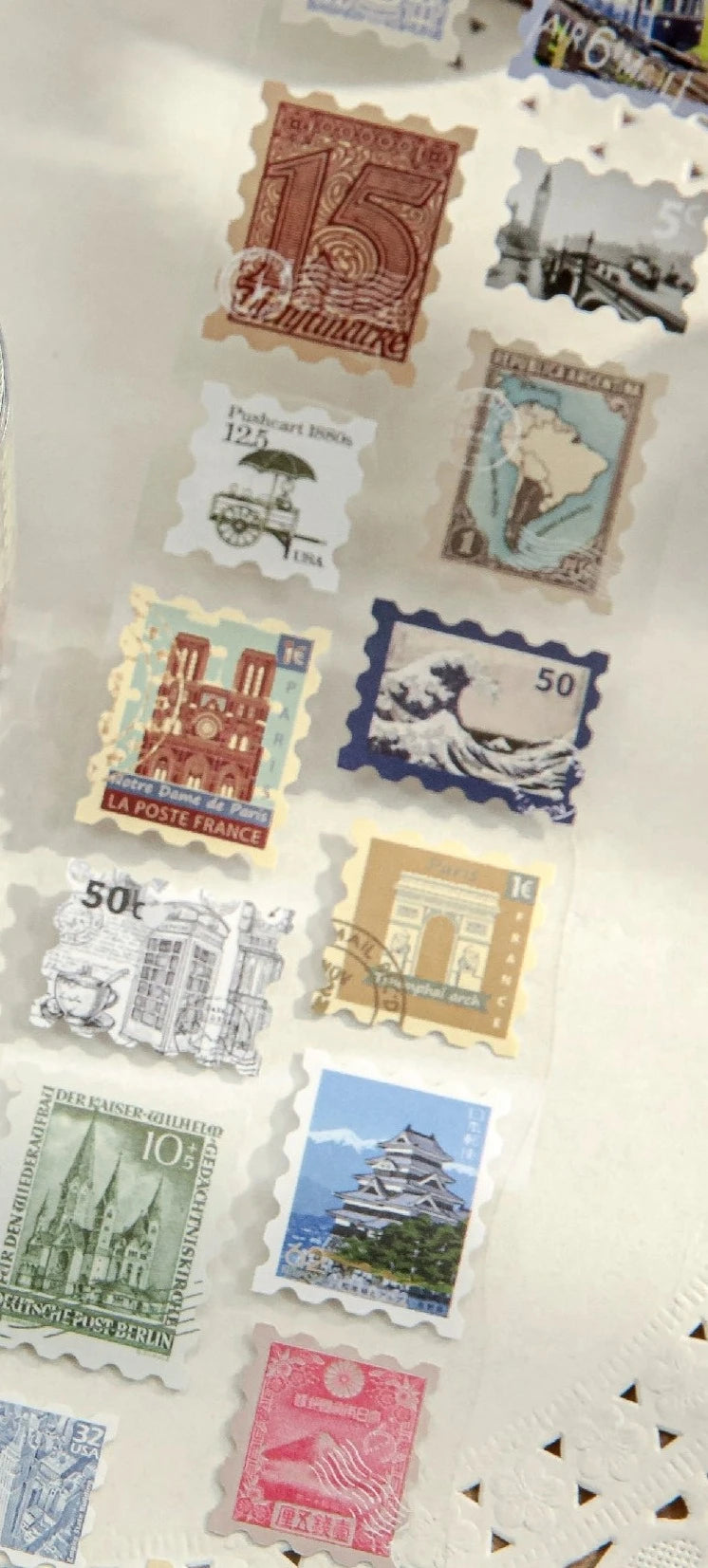 Vintage Stamp Sticker Atelier - Elevate Your Creative Expression with Timeless Botanical Charm