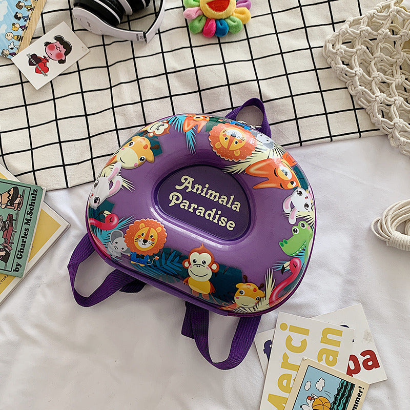 Donut Eggshell Bag - Cartoon Kids Backpack for Kindergarten