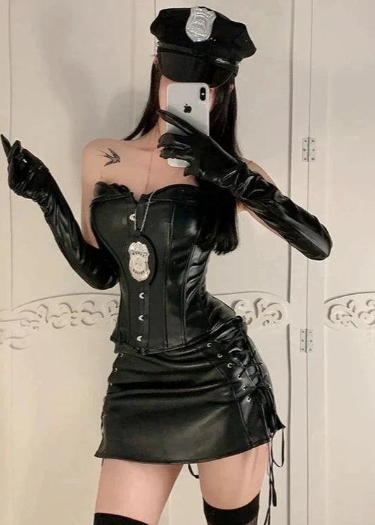 Night Queen of Pure Lust Patent Leather Suit