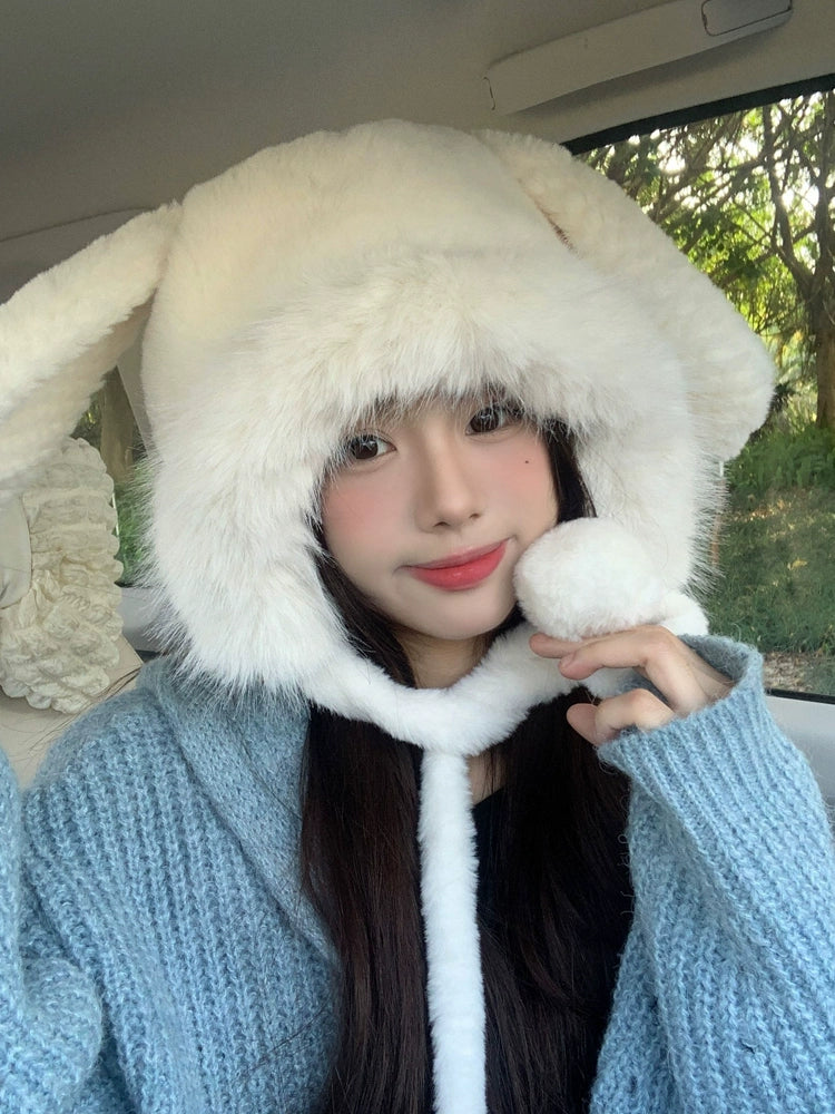 Cute Bunny Ears Plush Hat