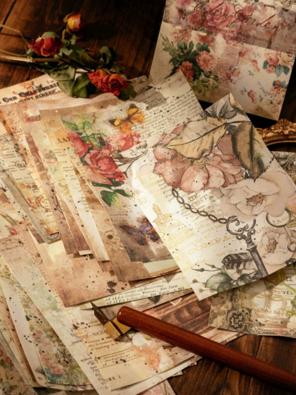 Vintage Mosaic - Artfully Crafted Paper Sheets for Endless Creativity