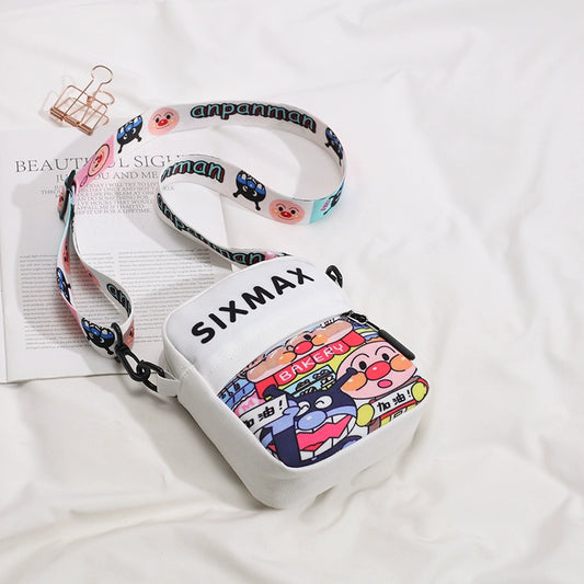 Korean Cartoon Canvas Crossbody Bag