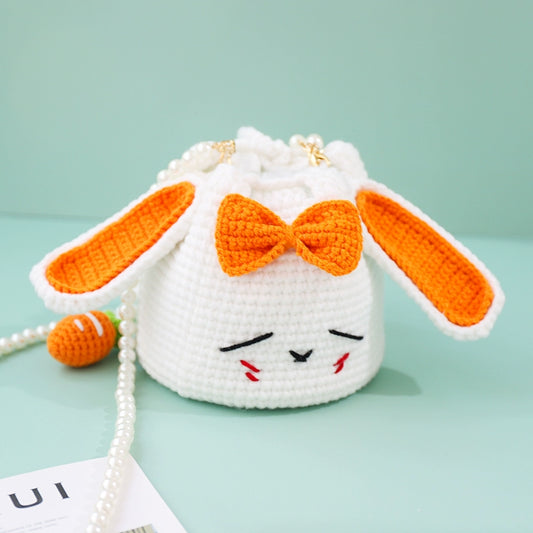 Hand-Woven Rabbit Crochet Bag DIY Kit