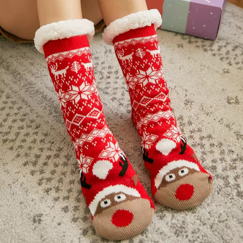 Women's Winter Warm Slipper Socks  Cozy Comfort with Nonskid Grip