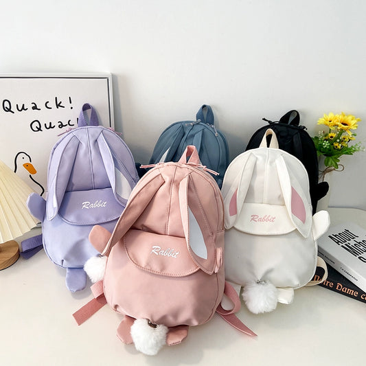 Cute Cartoon Bunny Ears Backpack for Kids - Back to School Collection