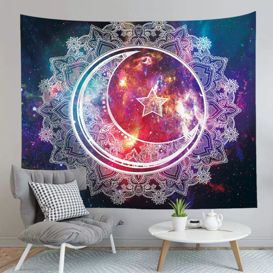 Colorful Mandala Bliss - Decorative Hanging Tapestry