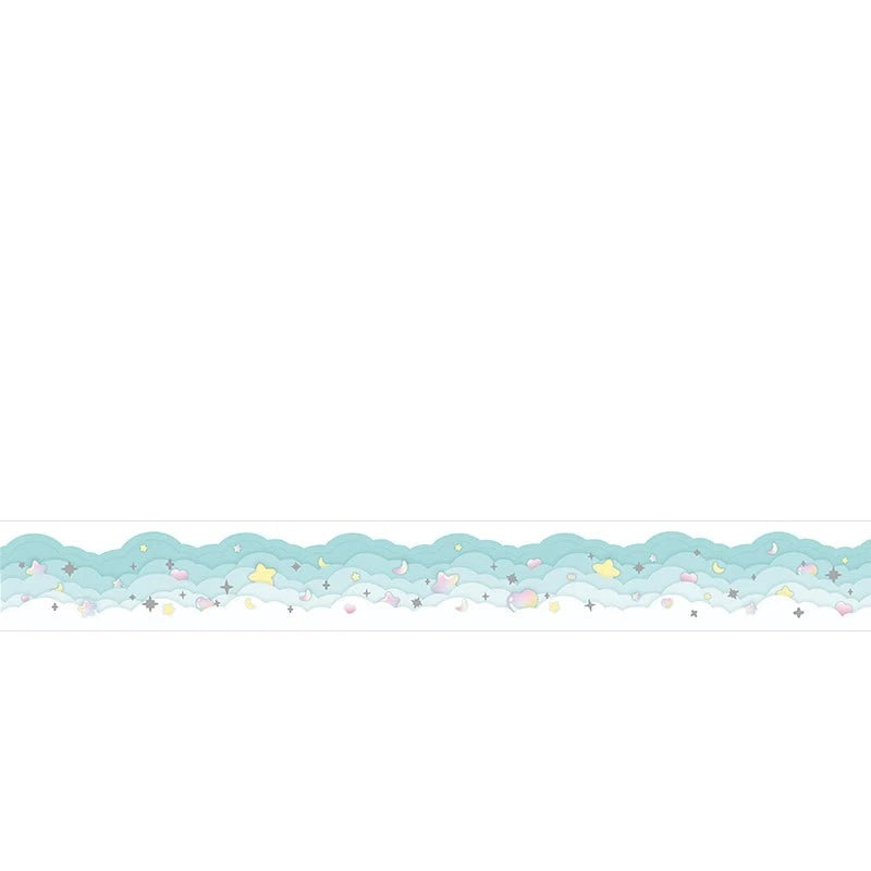 Dream Pastel Alien Washi Tape - Whimsical DIY Stationery Supplies