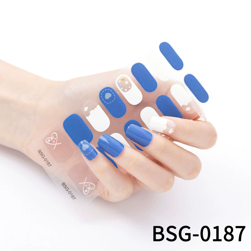 Semicured Gel Nail Sticker Kit