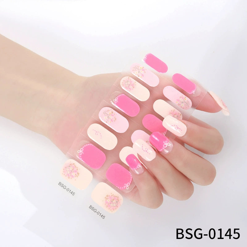 Semicured Gel Nail Sticker Kit